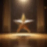 Elegant Starz Logo on Golden Background