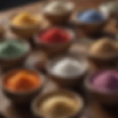 Diverse Gourmet Salts An array of gourmet salts displayed in elegant bowls, representing diverse flavors.