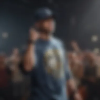 Eminem: The Rap God in Action Eminem performing on stage