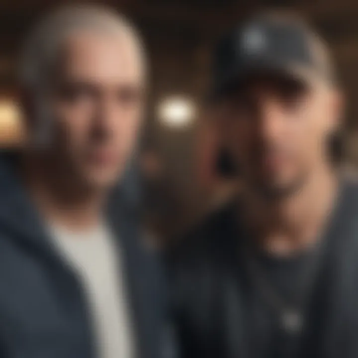 The Creative Collaboration Between Legends Eminem and Snoop Dogg collaborating in the studio