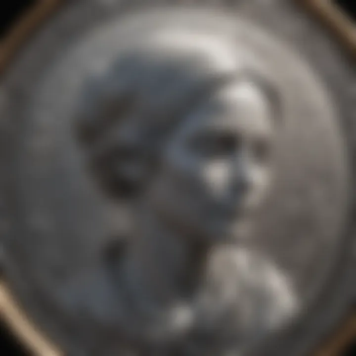 Intricate Engraving Details on 1 USD Coin
