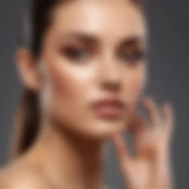 Showcasing Foundation Shades A stylish digital display highlighting various Estee Lauder foundation shades available for selection.
