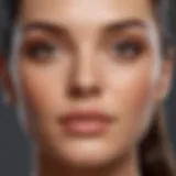 A close-up view of the Estee Lauder Foundation Virtual Try-On interface showcasing diverse skin tones.