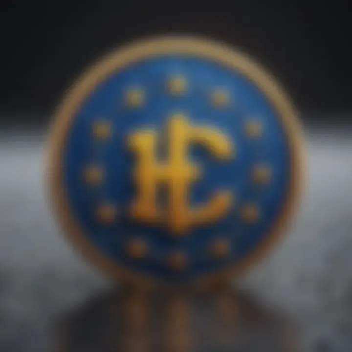 Symbolic Representation of EU Digital Currency EU Flag in Binary Code