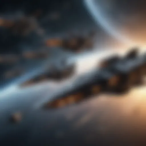 Armada of Spaceships in EVE Online EVE Online Spaceship Fleet