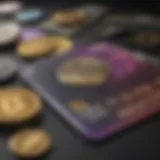 Illustration depicting the evolution of crypto cards