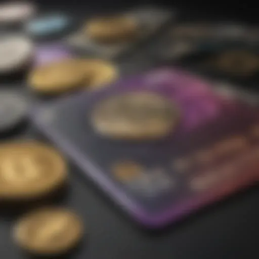 Illustration depicting the evolution of crypto cards