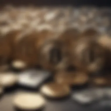 Conceptual artwork showing the advantages and challenges of modern digital money systems
