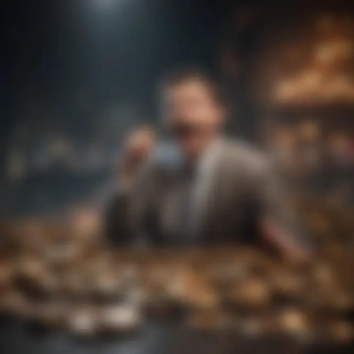 Artistic depiction of the excitement and potential growth of meme coin investments
