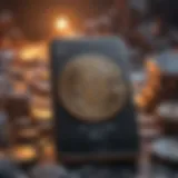 Abstract representation of mobile cryptocurrency mining