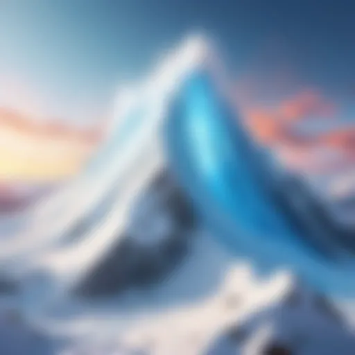 Abstract representation of Avalanche NFT ecosystem