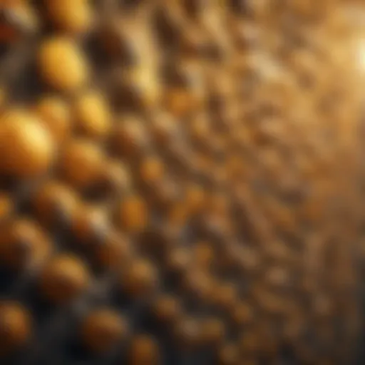 Illustration depicting intricate patterns of Bee Network crypto price movements