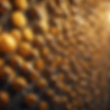 Crypto Price Movements Patterns Illustration depicting intricate patterns of Bee Network crypto price movements