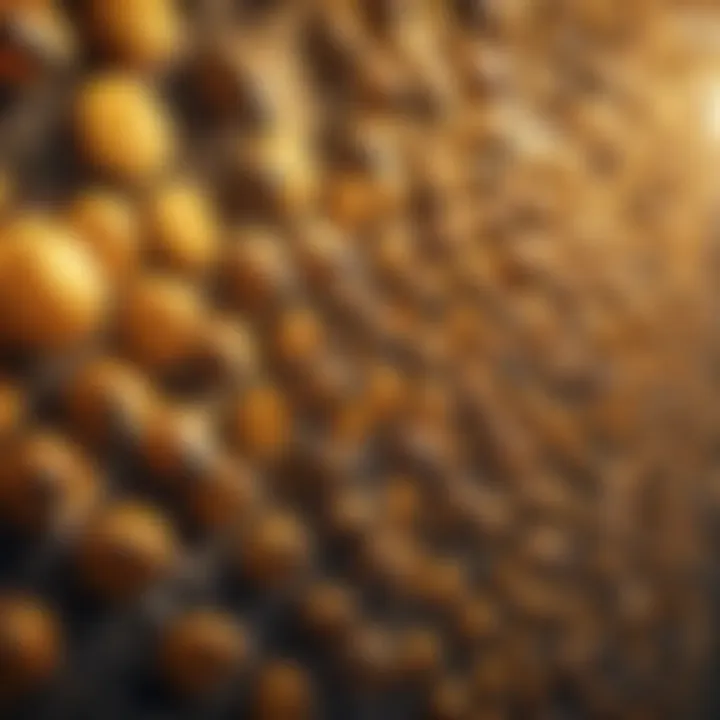 Crypto Price Movements Patterns Illustration depicting intricate patterns of Bee Network crypto price movements