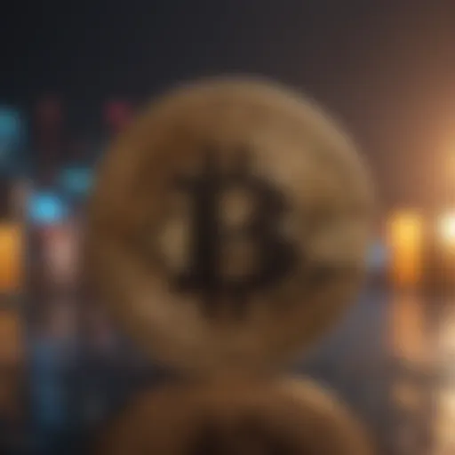 Abstract digital art representing cryptocurrency market trends