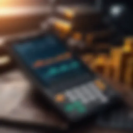 Cryptocurrency mining calculator interface showing advanced analytics