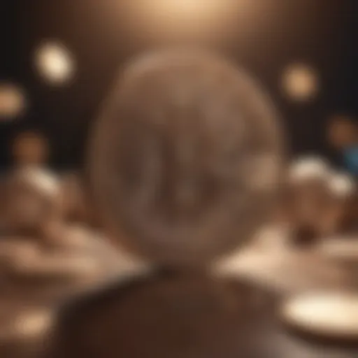 Abstract representation of penny cryptocurrencies