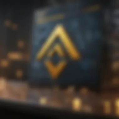 Dynamic Trading on Binance Binance exchange platform on a digital screen