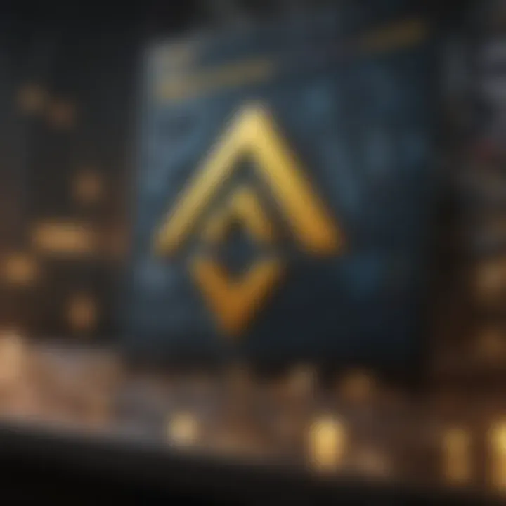 Dynamic Trading on Binance Binance exchange platform on a digital screen