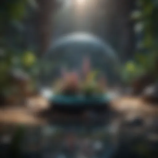 Abstract representation of BSC NFT project ecosystem