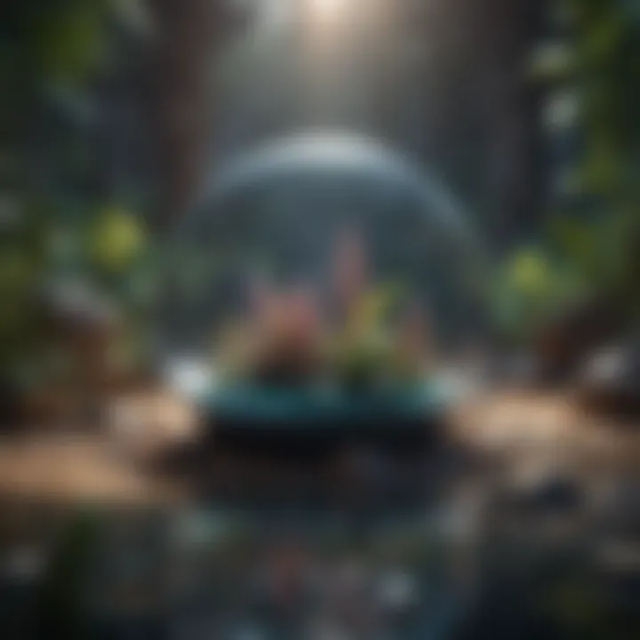 Abstract representation of BSC NFT project ecosystem