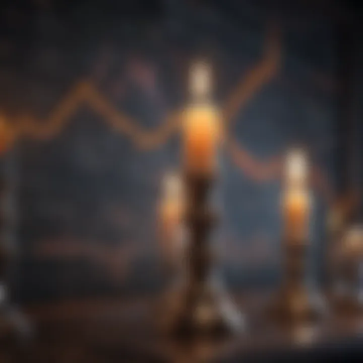 Analyzing candlestick charts on a digital platform