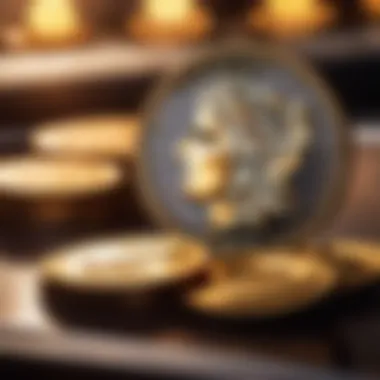Vintage Coin Collection Display