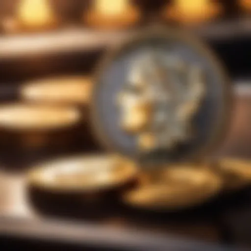 Vintage Coin Collection Display