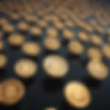 Aerial View of Cryptocurrency Airdrops Abstract representation of cryptocurrency airdrops