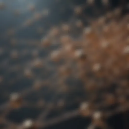 Illustration depicting a network of interconnected nodes symbolizing decentralized private networks