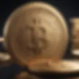 Abstract representation of digital coin technology