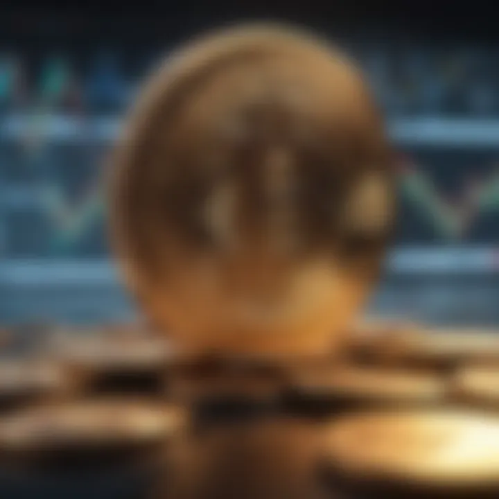 Cryptocurrency market analysis illustration