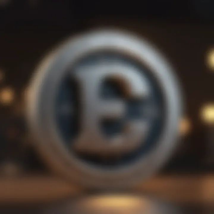 Modern Interpretation of the CAD Symbol Canadian Dollar symbol in a modern financial setting