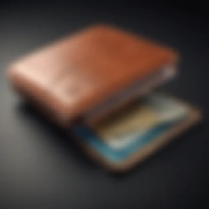 Sleek and futuristic cryptocurrency wallet design
