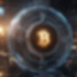 Futuristic Blockchain Network Visualization