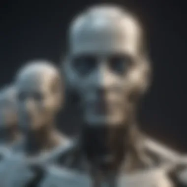 Unveiling the Moral Dilemmas of Artificial Intelligence Ethical debate on AI in abstract form