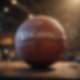 An illustration depicting the NBA Top Shot logo with blockchain elements