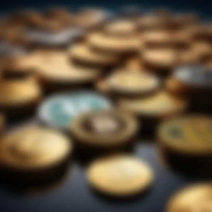 Artistic Evolution of NFTs Artistic depiction of the evolving landscape of NFTs in the crypto market