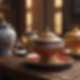 Elegant china collection displayed for sale