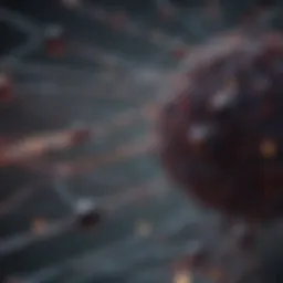 Abstract representation of Polkadot network connectivity