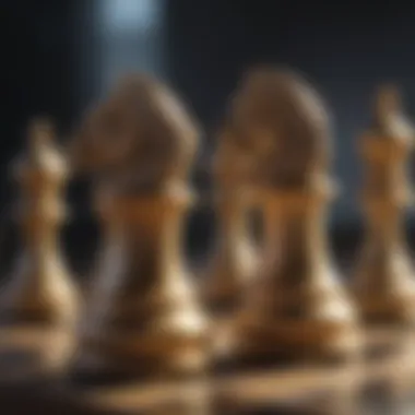 Tactical Moves of Gemini and Binance Gemini and Binance depicted as strategic chess pieces in a game