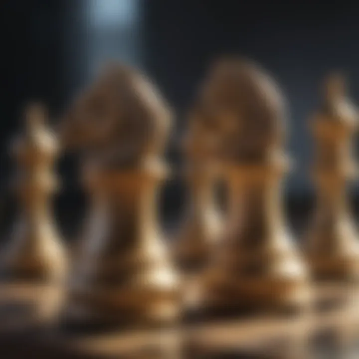 Tactical Moves of Gemini and Binance Gemini and Binance depicted as strategic chess pieces in a game