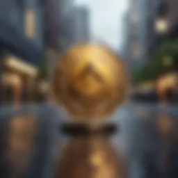 Abstract concept of Binance as a catalyst for DeFi innovation