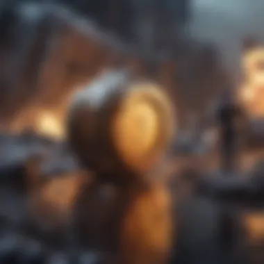 A futuristic depiction of the potential future developments in smart contract technology.