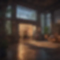 Digital landscape showcasing virtual real estate assets