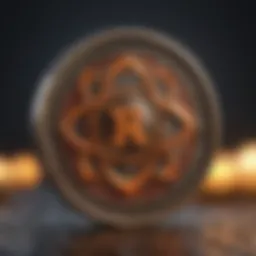 Visual representation of atomic assets in cryptocurrency