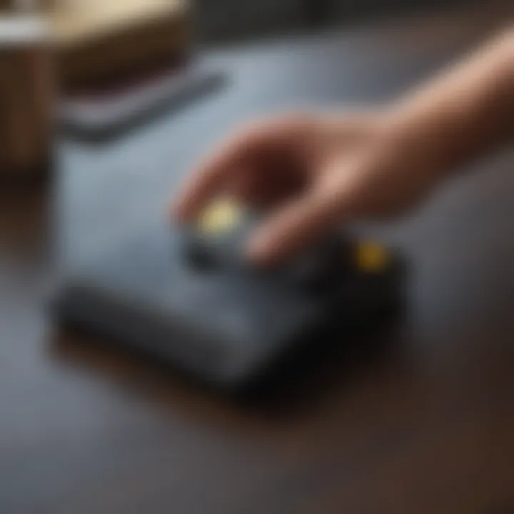 Sleek E-Wallet Interface A sleek e-wallet interface showcasing cryptocurrency options