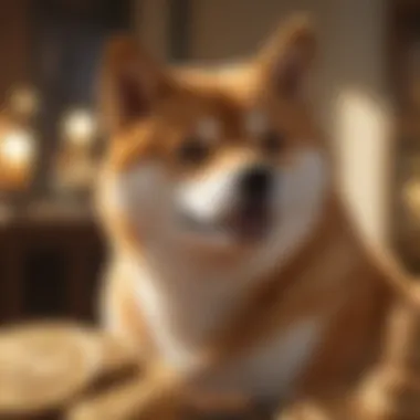 Shiba Inu Coin Transaction Illustration