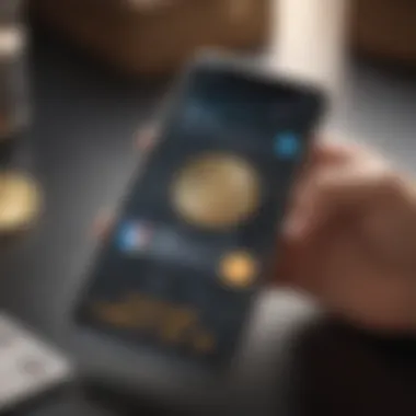 A secure digital wallet interface showcasing user-friendly features