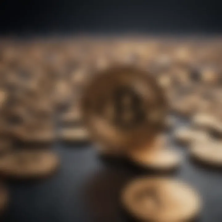 Dynamic graph illustrating trading volumes across major cryptocurrency exchanges
